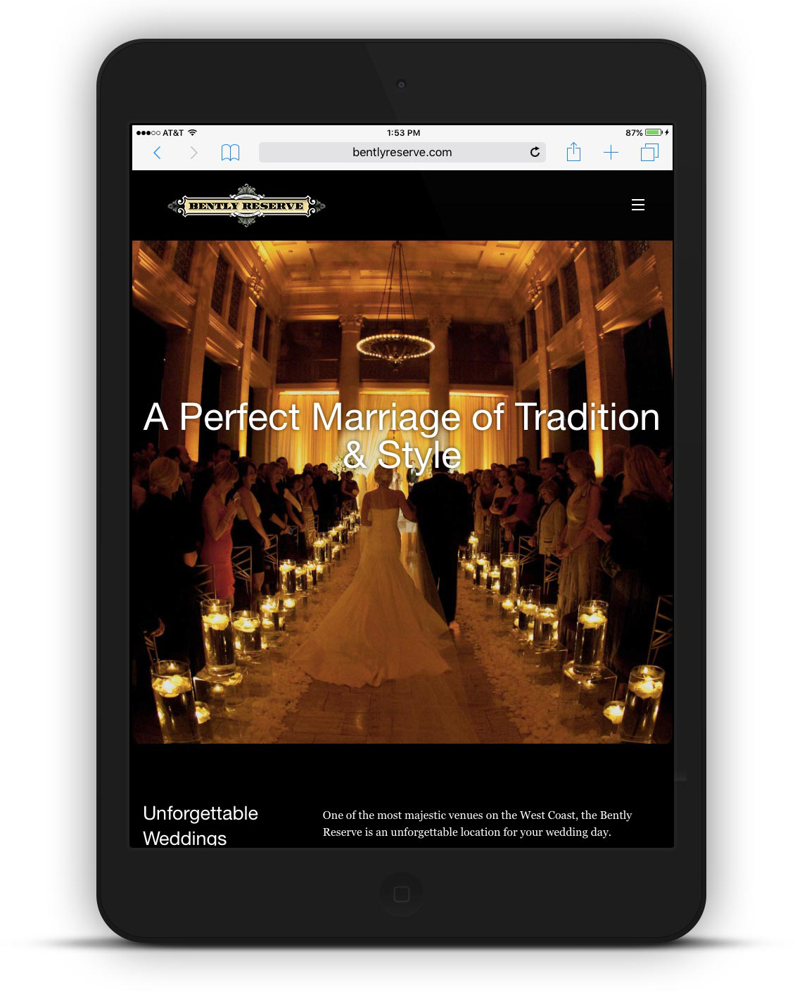 Reserve iPad - Weddings